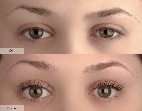 Кератиновое ламинирование ресниц фото до и после