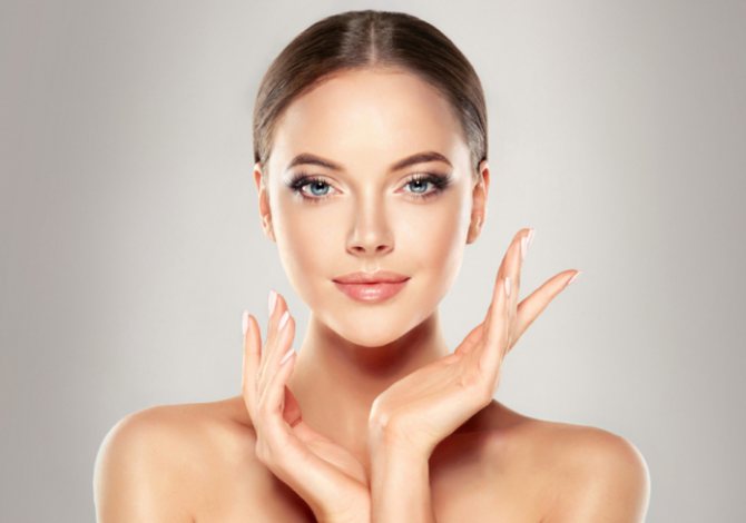 красивое лицо после массажа