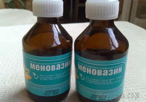Меновазин при боли в горле